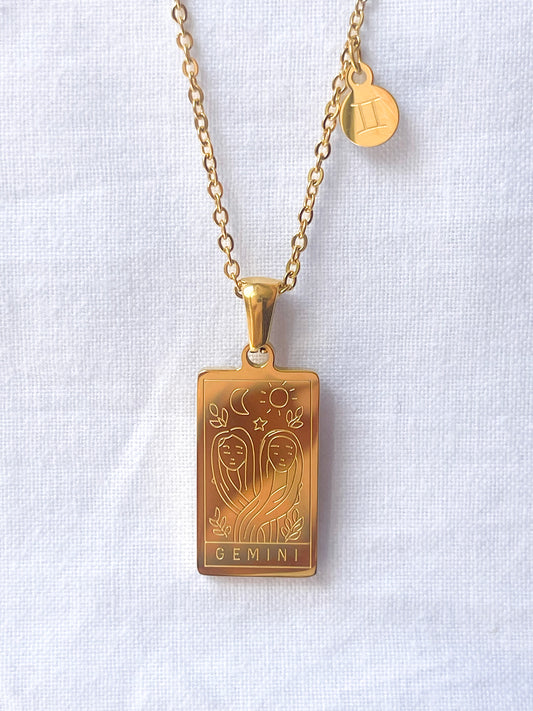 Zodiac Card Necklace image 1