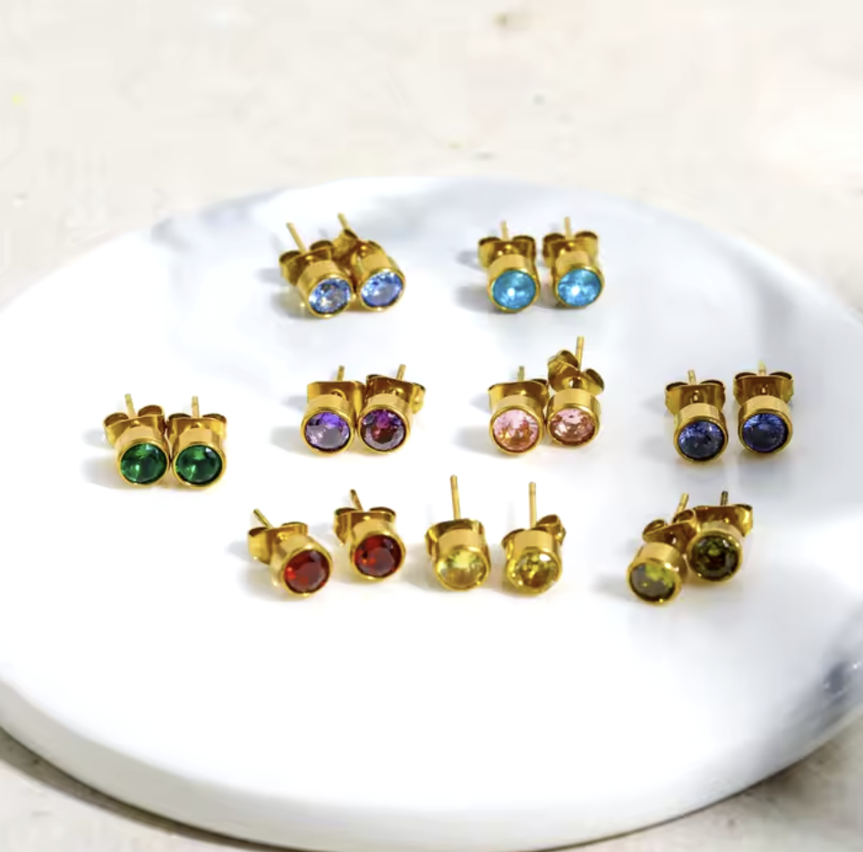Birthstone Stud Earring image 0