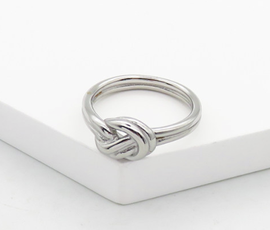 Silver knot ring32 image 0