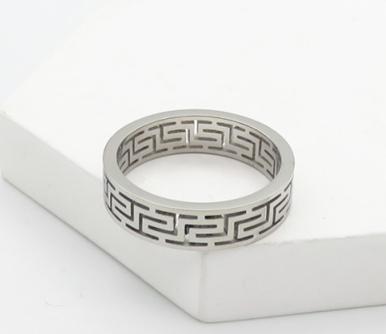 Silver Greek ring23 image 0