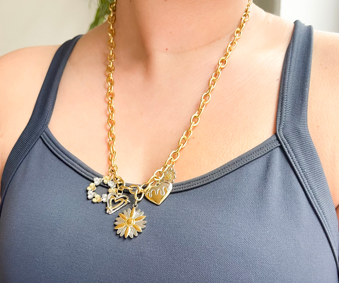 Golden Blossom Wreath Charm image 2