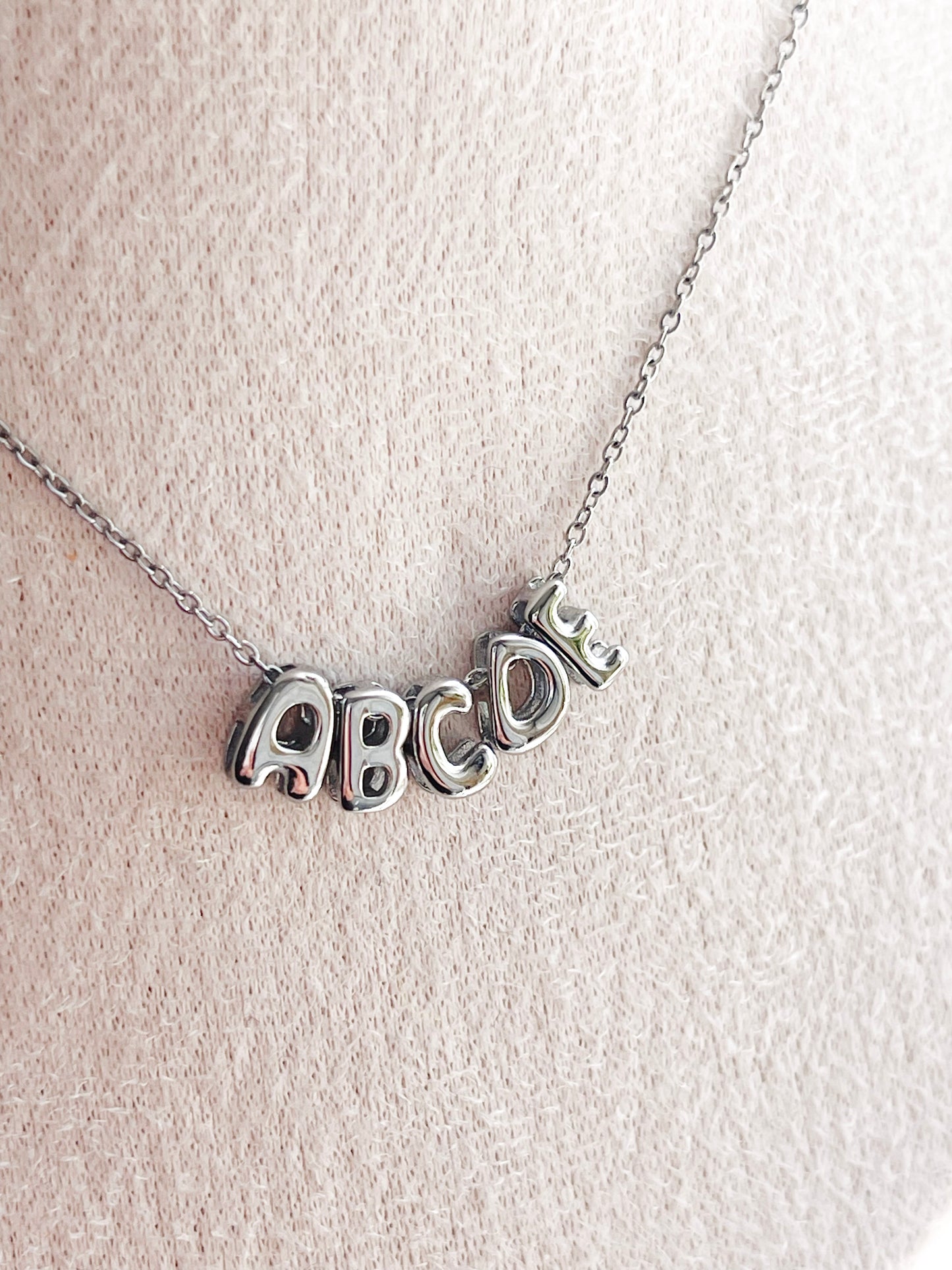 Bubble Alphabet Charms