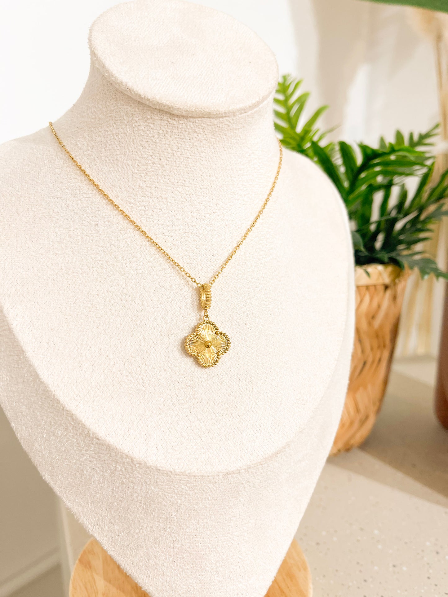 Gold Clover Necklace