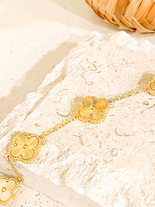 Gold Clover Bracelet