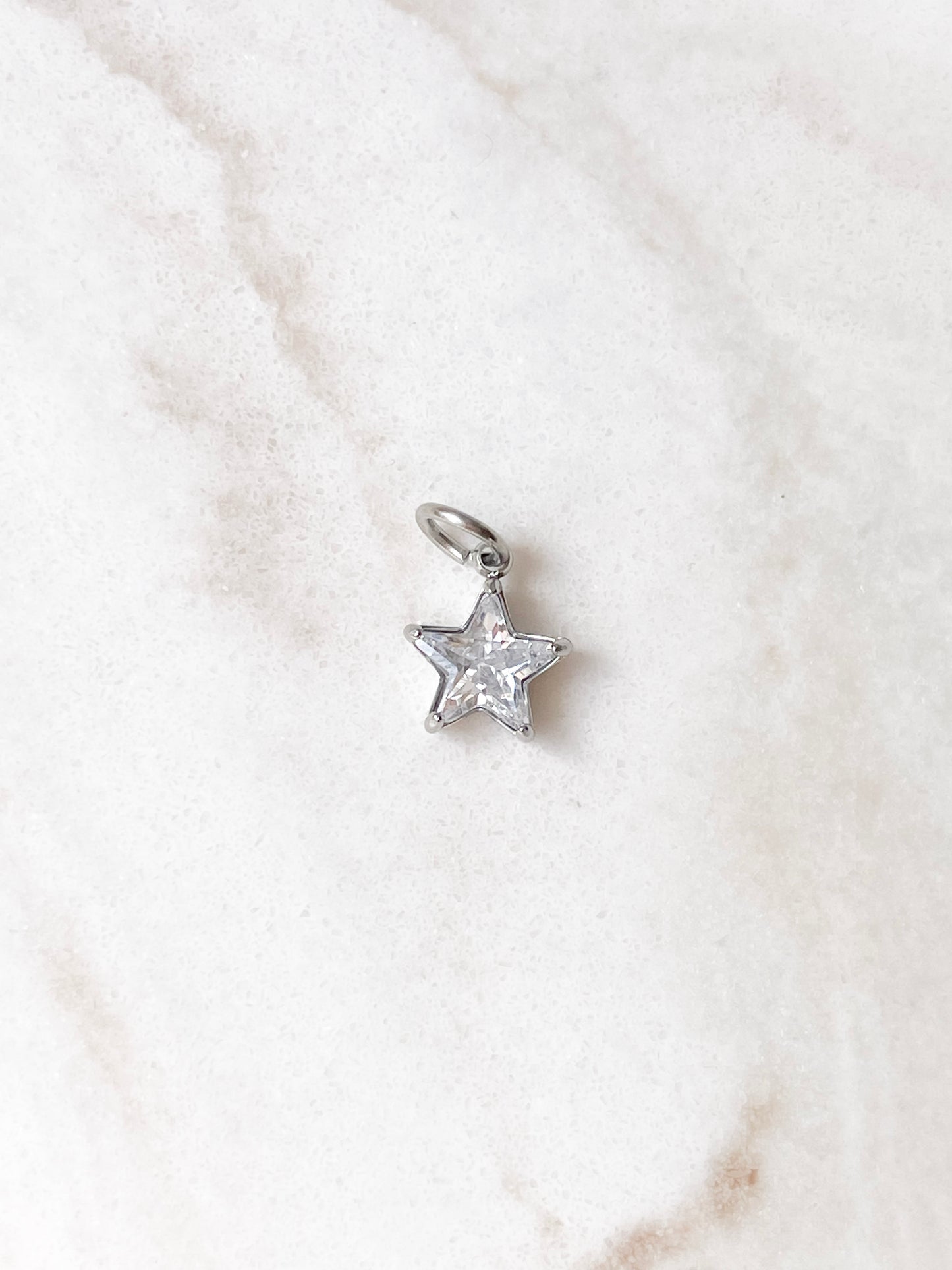 Silver Star Charm