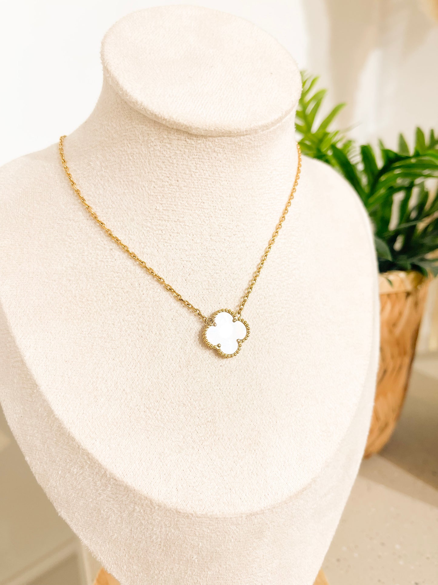 White Clover Necklace