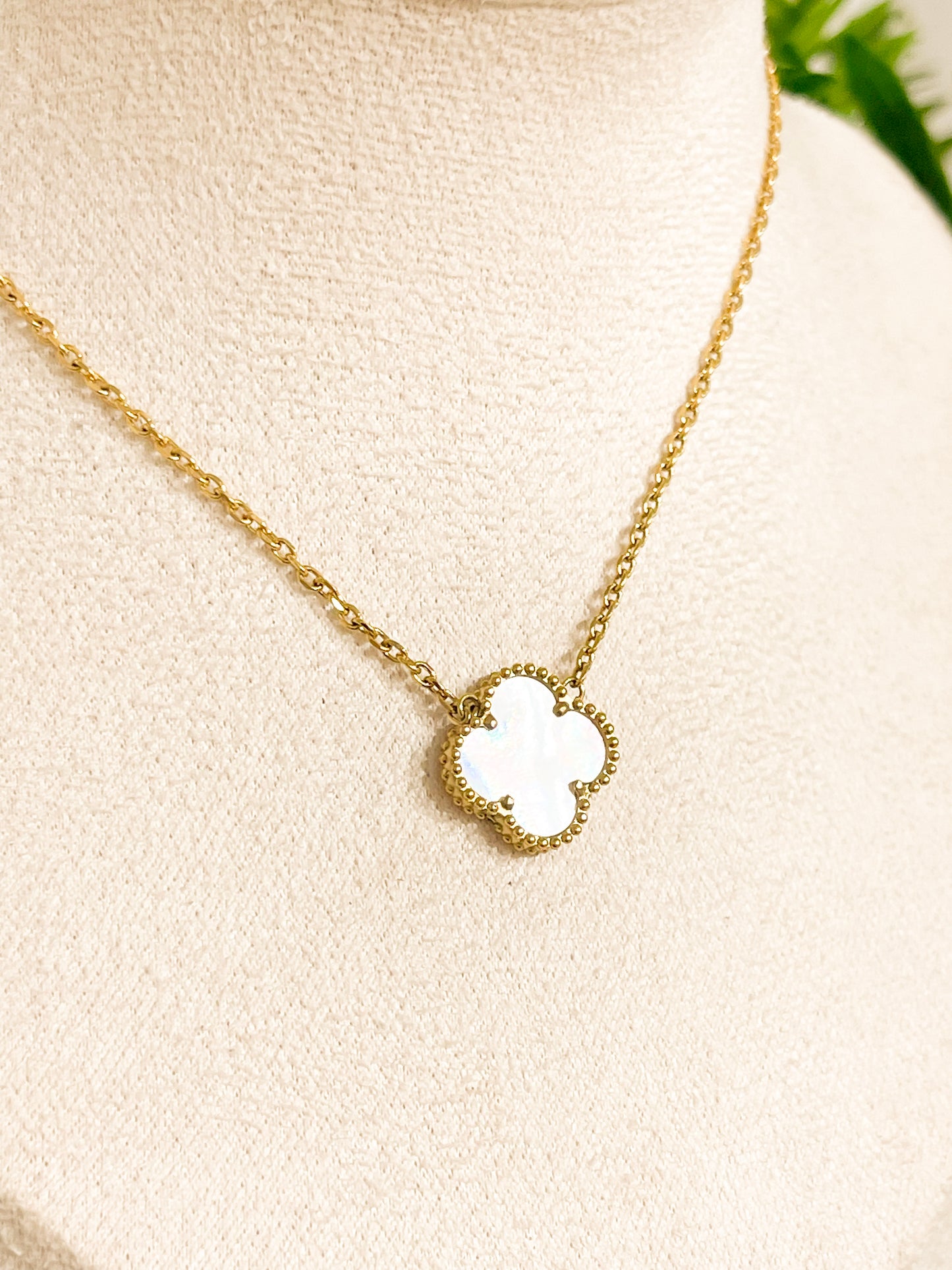 White Clover Necklace