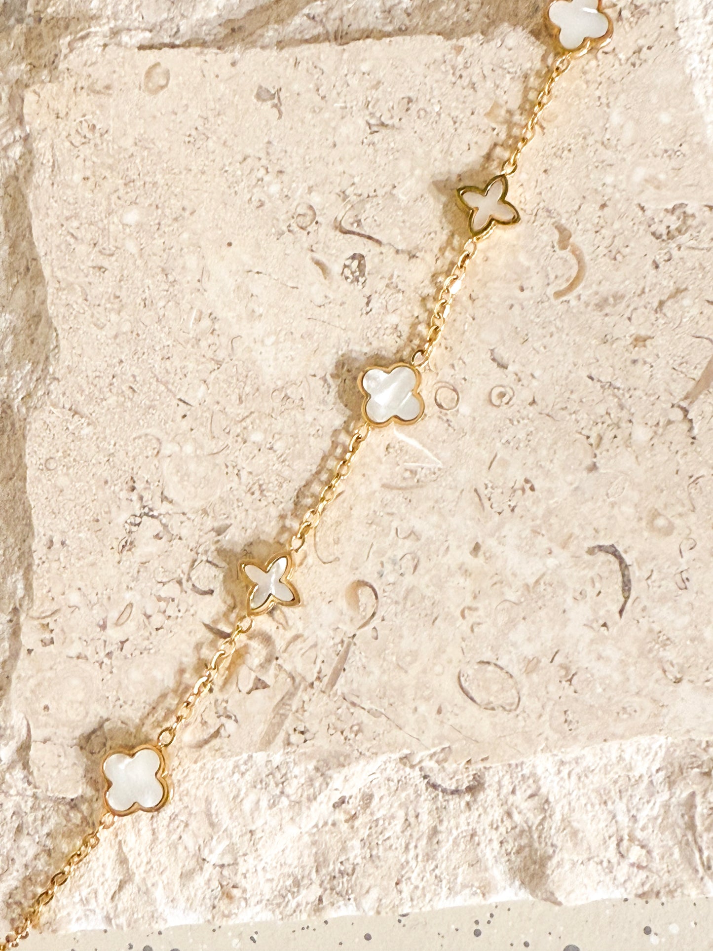 Ivory Clover Bracelet