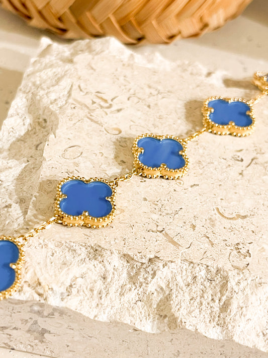 Blue Clover Bracelet