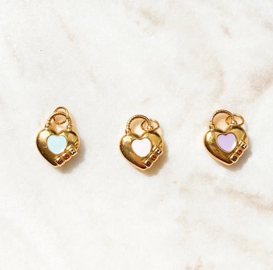 Blue Crush Lock Charm