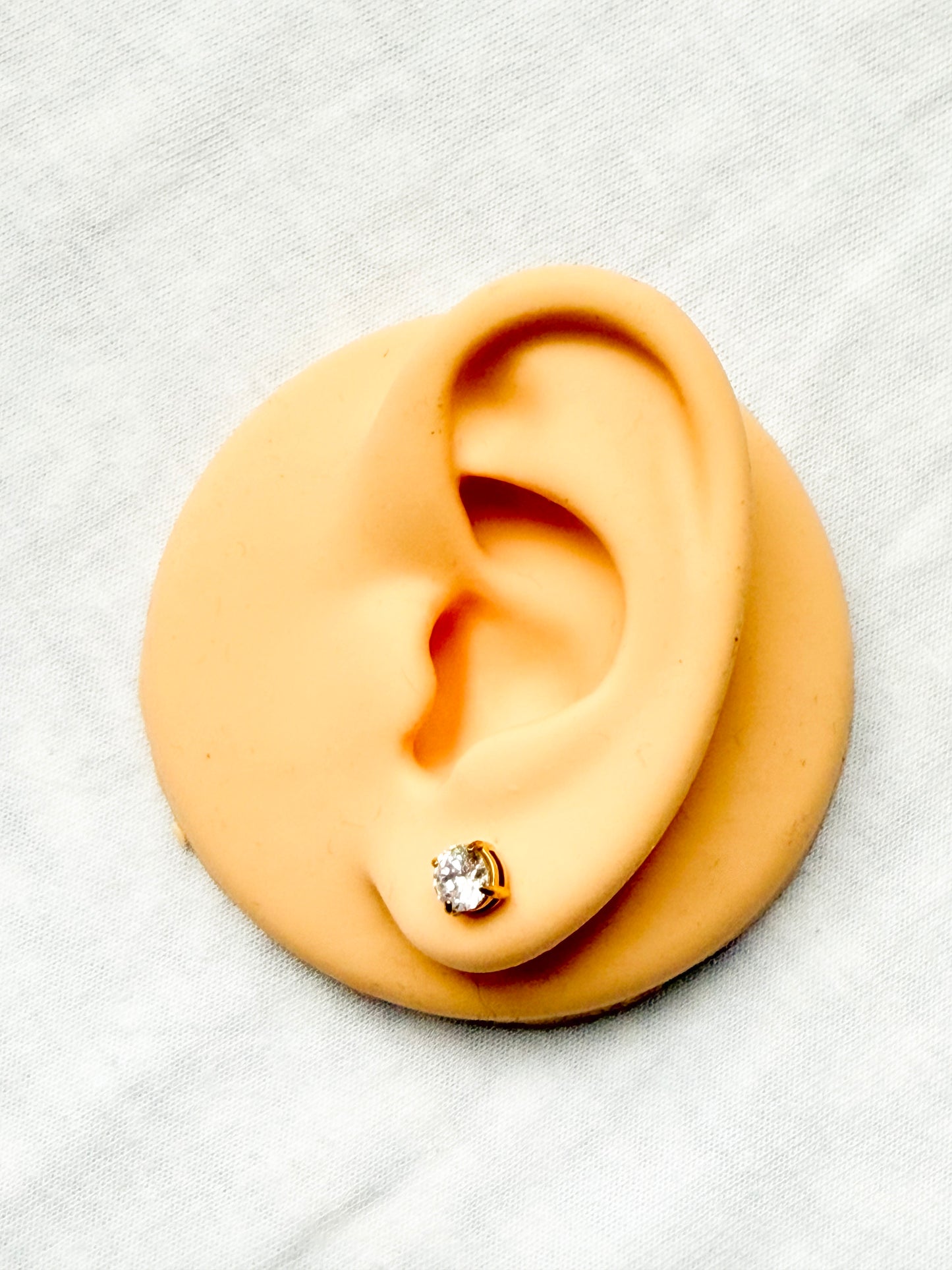 Classic Round Stud Earrings