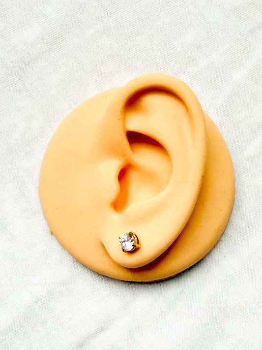 Classic Round Stud Earrings