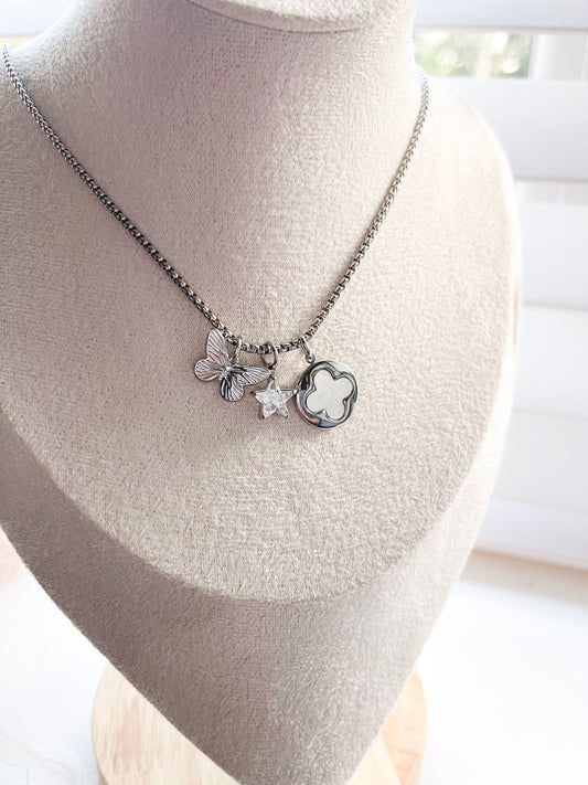 Indria Chain Necklace - Silver