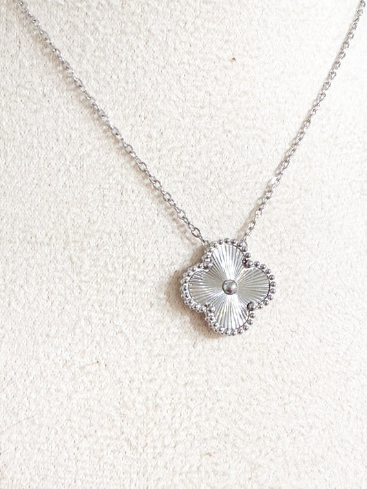 Silver Clover Necklace