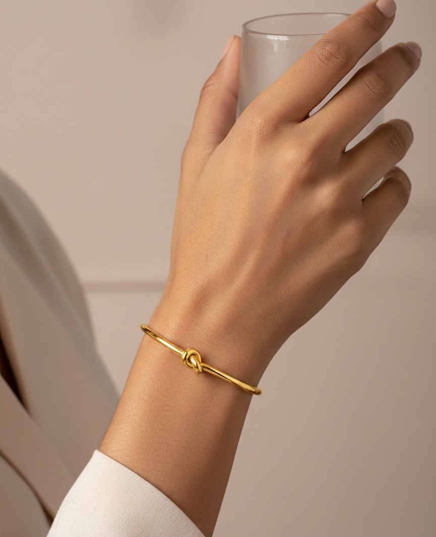 Golden Knot Cuff