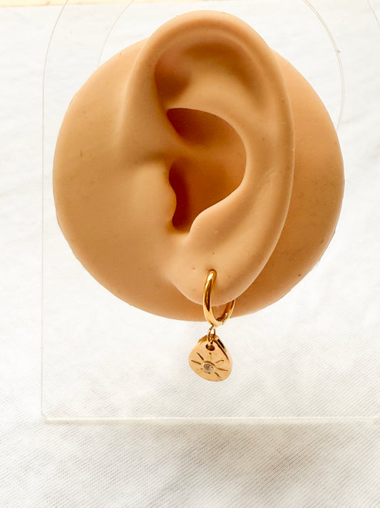 Sundrop Huggie Earrings