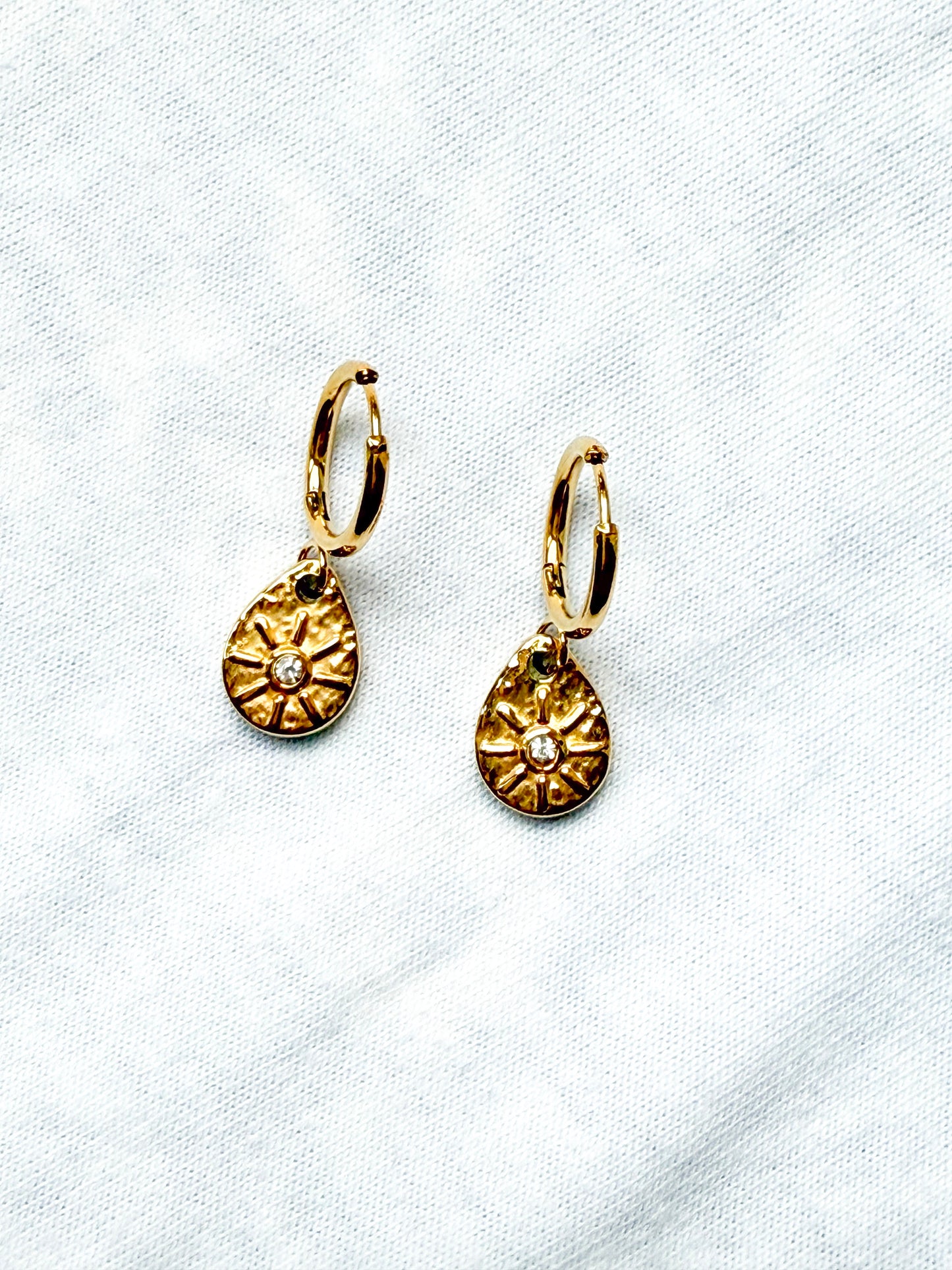Sundrop Huggie Earrings
