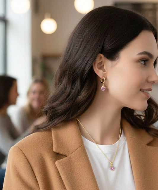 Blush Heart Necklace