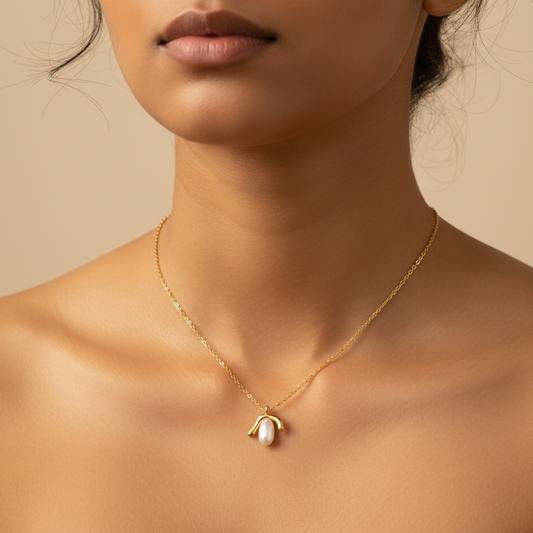 Wishbone Freshwater Pearl Necklace