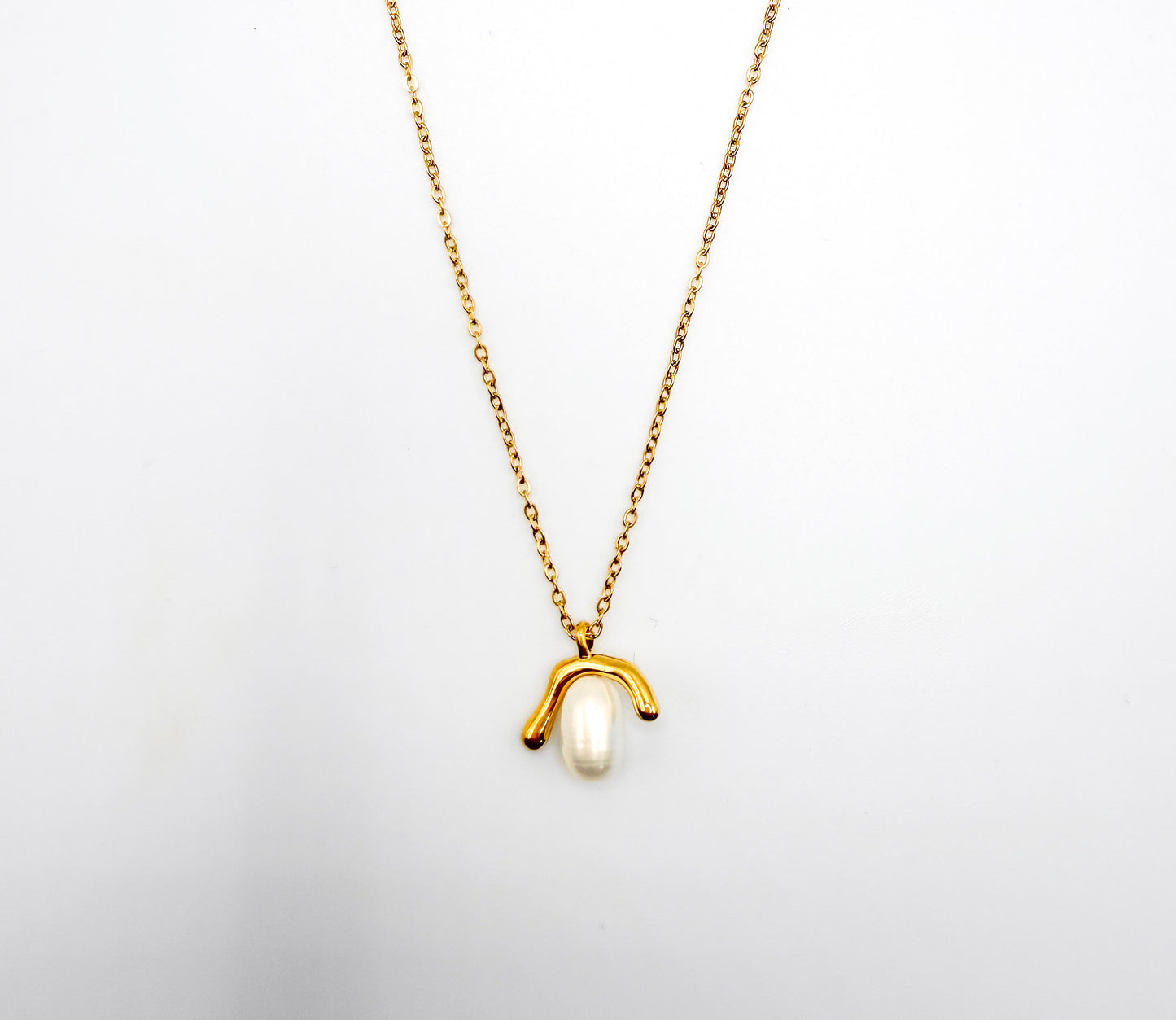 Wishbone Freshwater Pearl Necklace