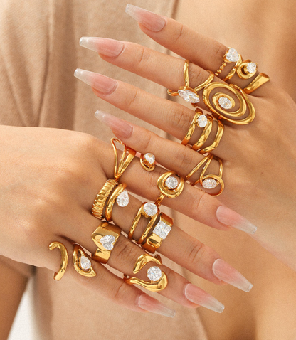 Teardrop Ridge Ring