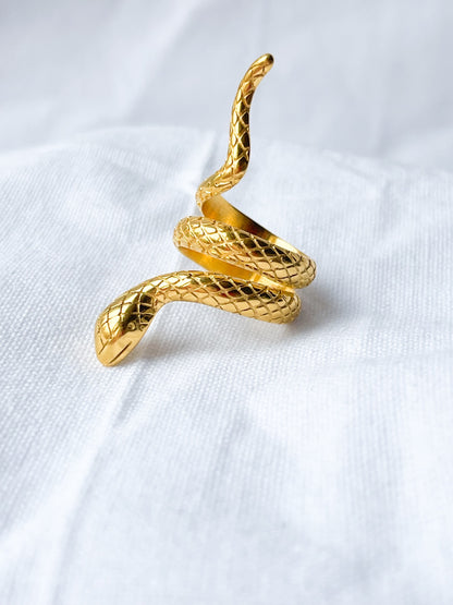 Golden Serpentine Ring56 image 0