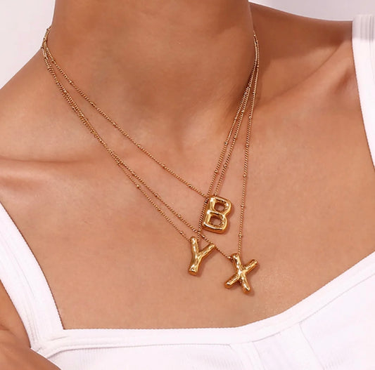 Bubble  Alphabet Necklace  image 0