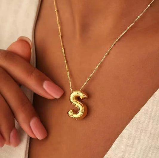 Bubble  Alphabet Necklace  image 1