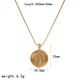 Crystal Wave Medallion Necklace