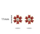Crystal Flower Stud Earrings