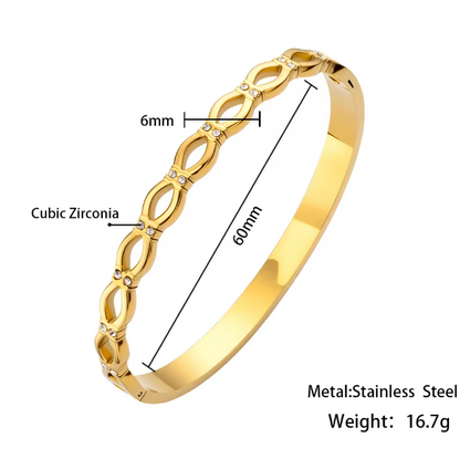 Infinity Sparkle Bangle