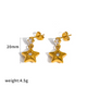 Golden Star Drop Earrings