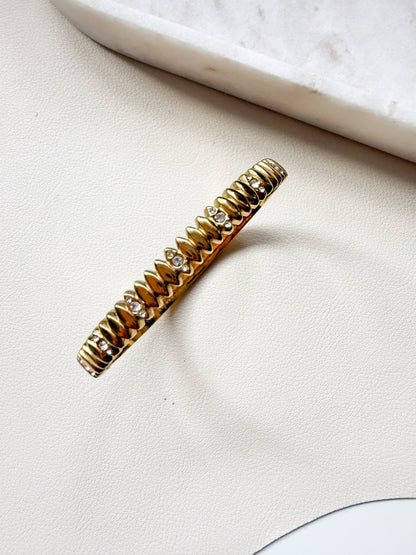 Twisted Crystal Bangle