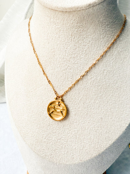 Zodiac Coin Necklace