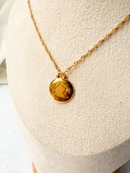 Zodiac Coin Necklace
