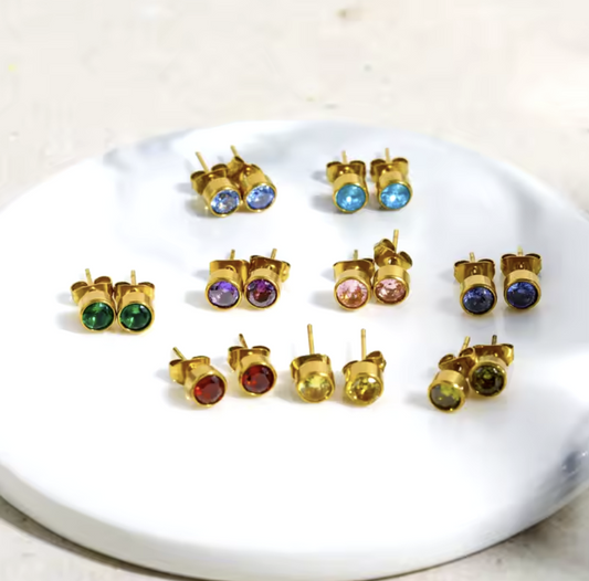 Birthstone Stud Earring image 0