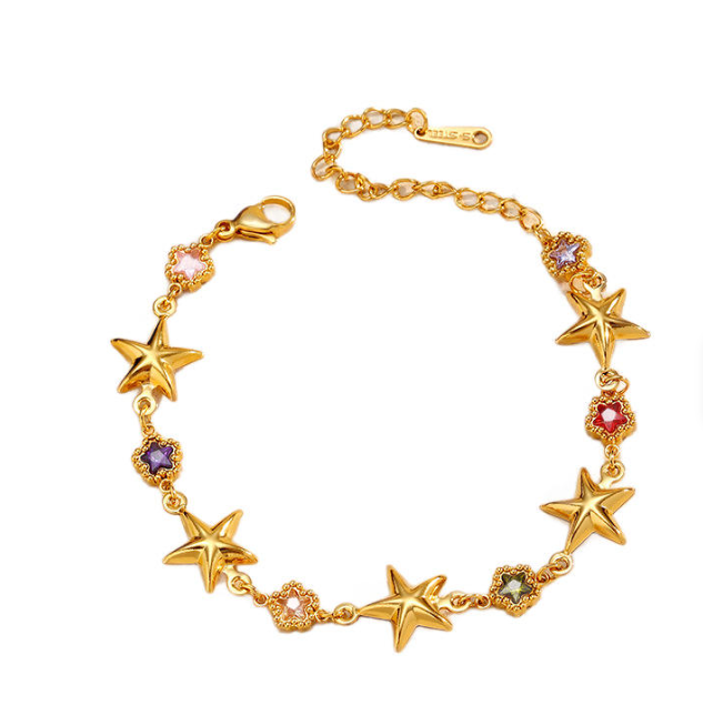 Gemstone Star Bracelet
