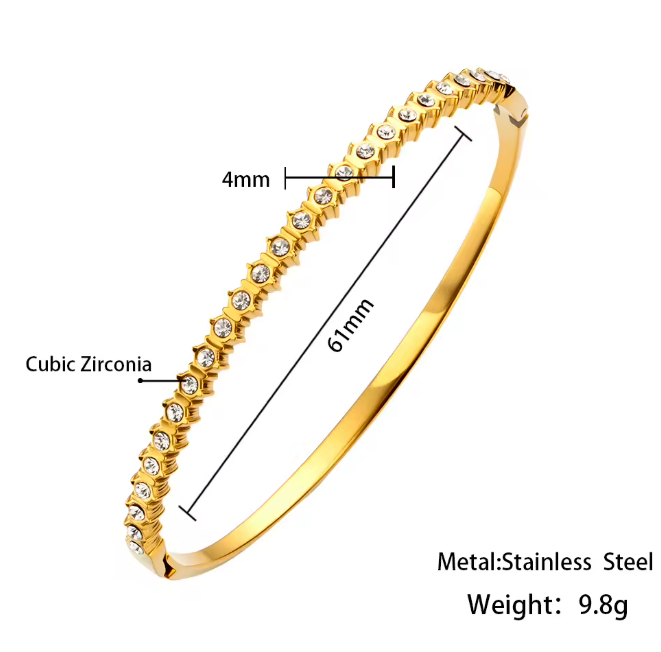 Crystal Tennis Bangle