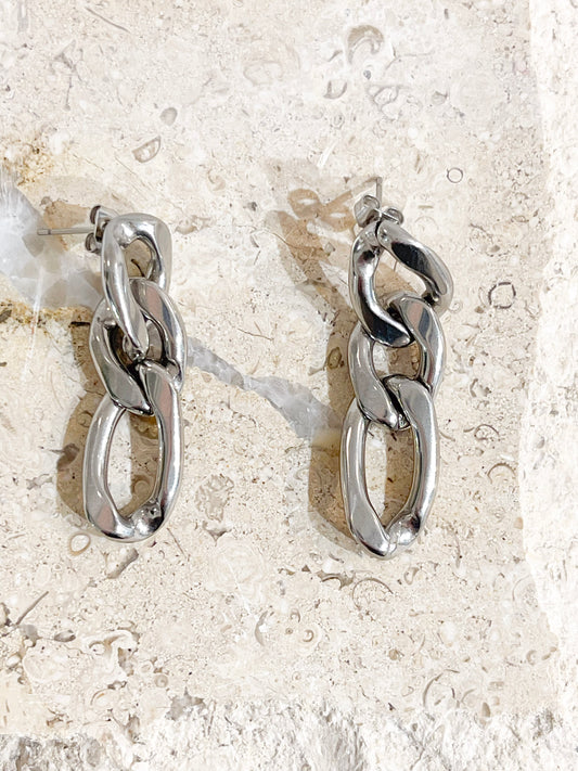 Silver Chain Earring image 0