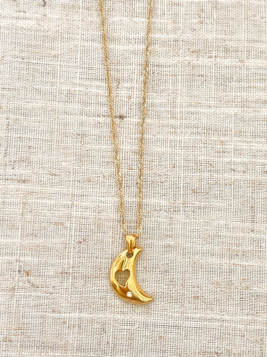 Moon Heart  Necklace  image 1