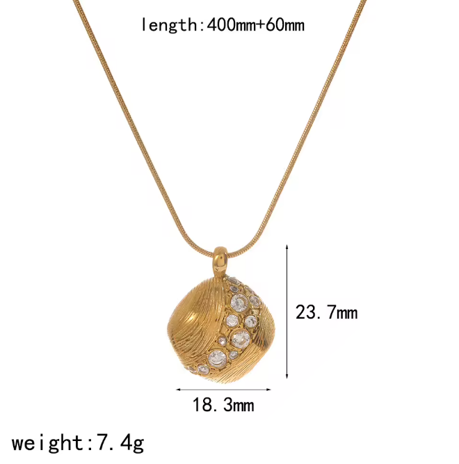 Crystal Medallion Necklace