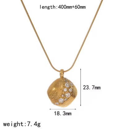Crystal Medallion Necklace