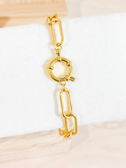 Large Link Sailor Clasp Bracelet image 0