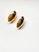 Polished Oval Stud Earrings
