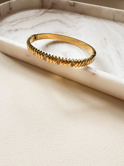 Twisted Crystal Bangle