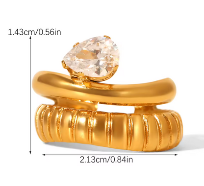 Teardrop Ridge Ring