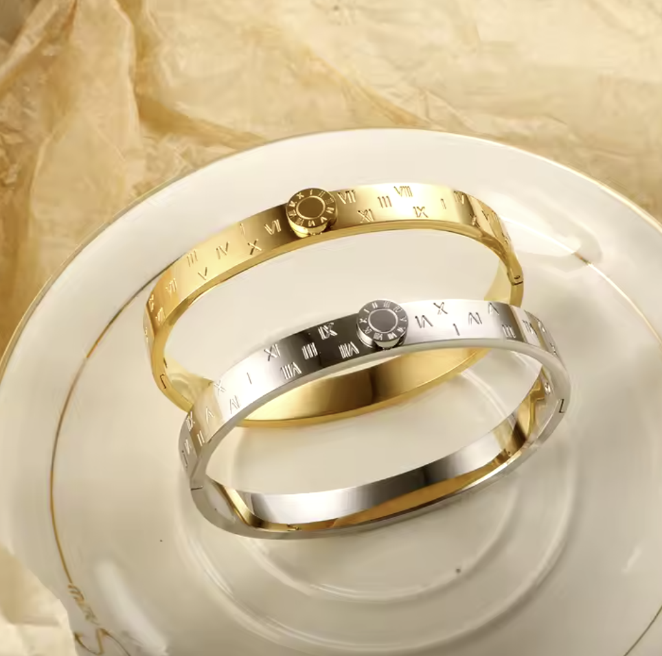 Gold Roman Bangle image 0