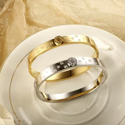 Gold Roman Bangle image 0