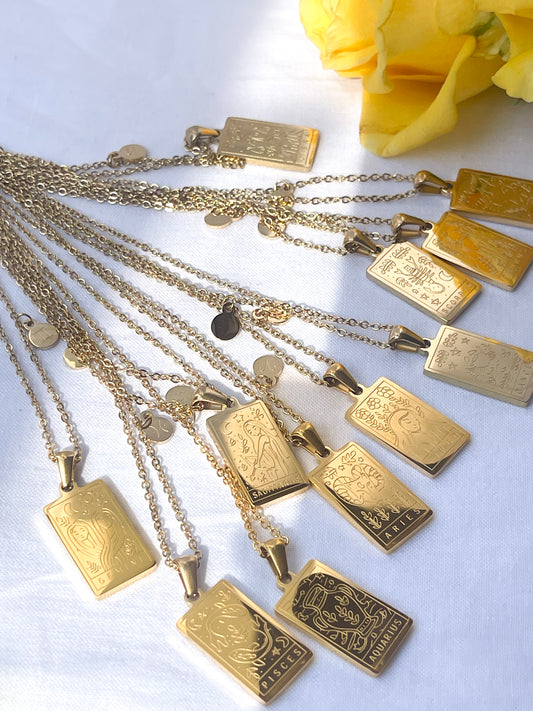 Zodiac Card Necklace image 0