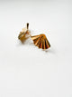 Sculpted Fan Stud Earrings